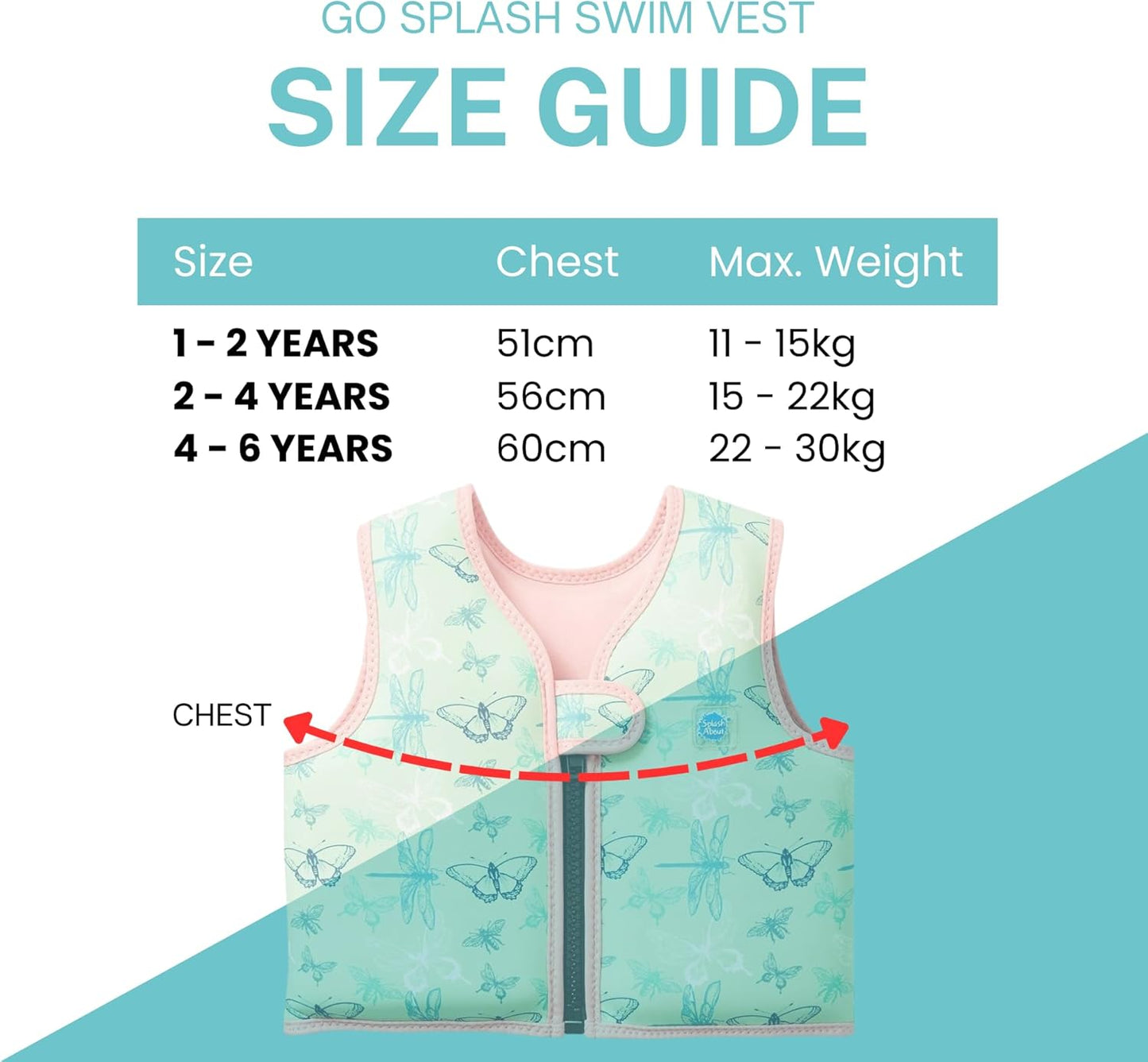 Chaleco Aviones 2-4Y - Splash About