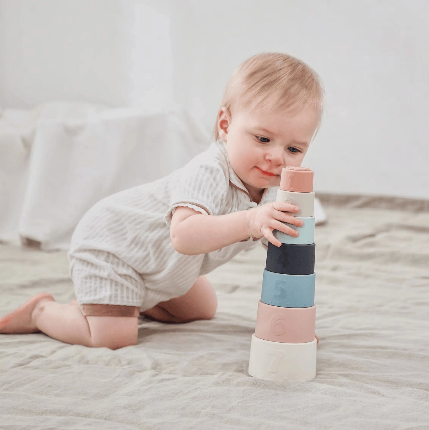 Tazas Apilables De Silicona Amorino