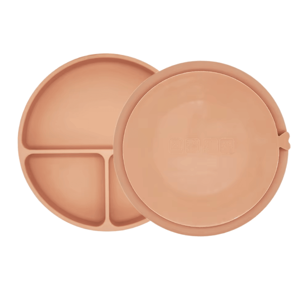 Plato Con Succión Rosa Viejo (1 ventosa)