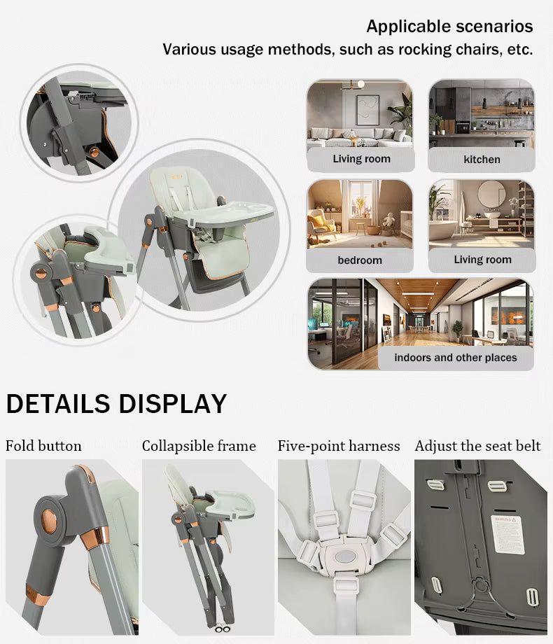 Silla De Comer Multifuncional 8122 - Kidilo - INGRESO ABRIL