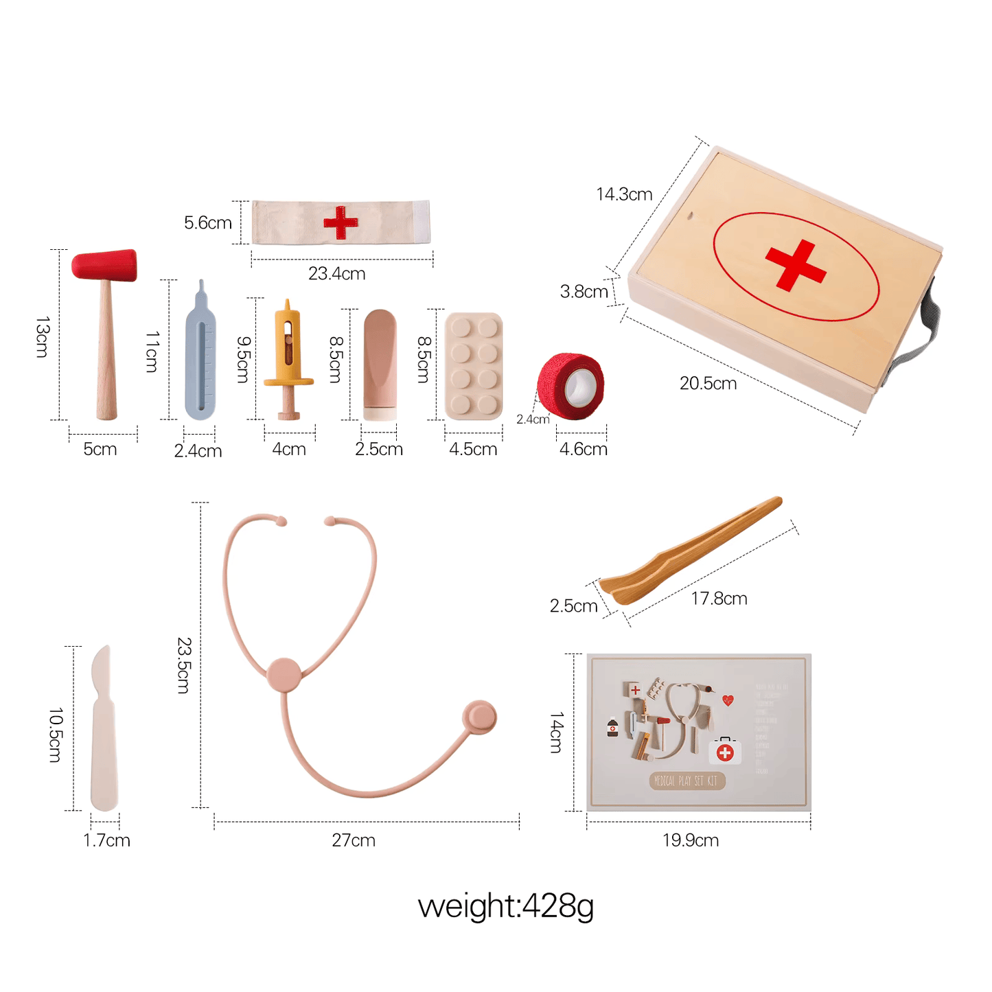 Kit médico con estuche
