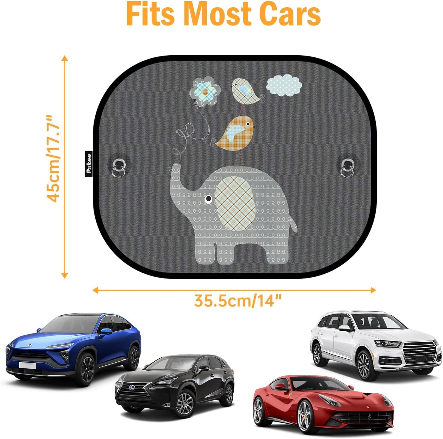 Parasoles de coche para bebé filtro UV - Pakoo