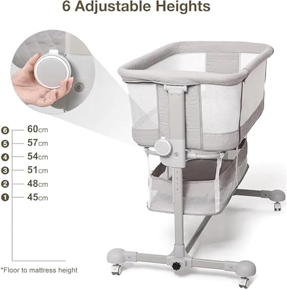 Cuna Colecho con Altura Ajustable - Kidilo