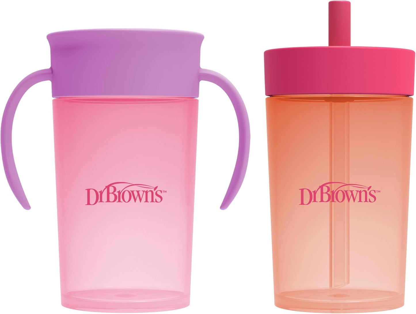 Set Vasos Dr. Brown’s Con Sorbito y Vaso 360 de Entrenamiento