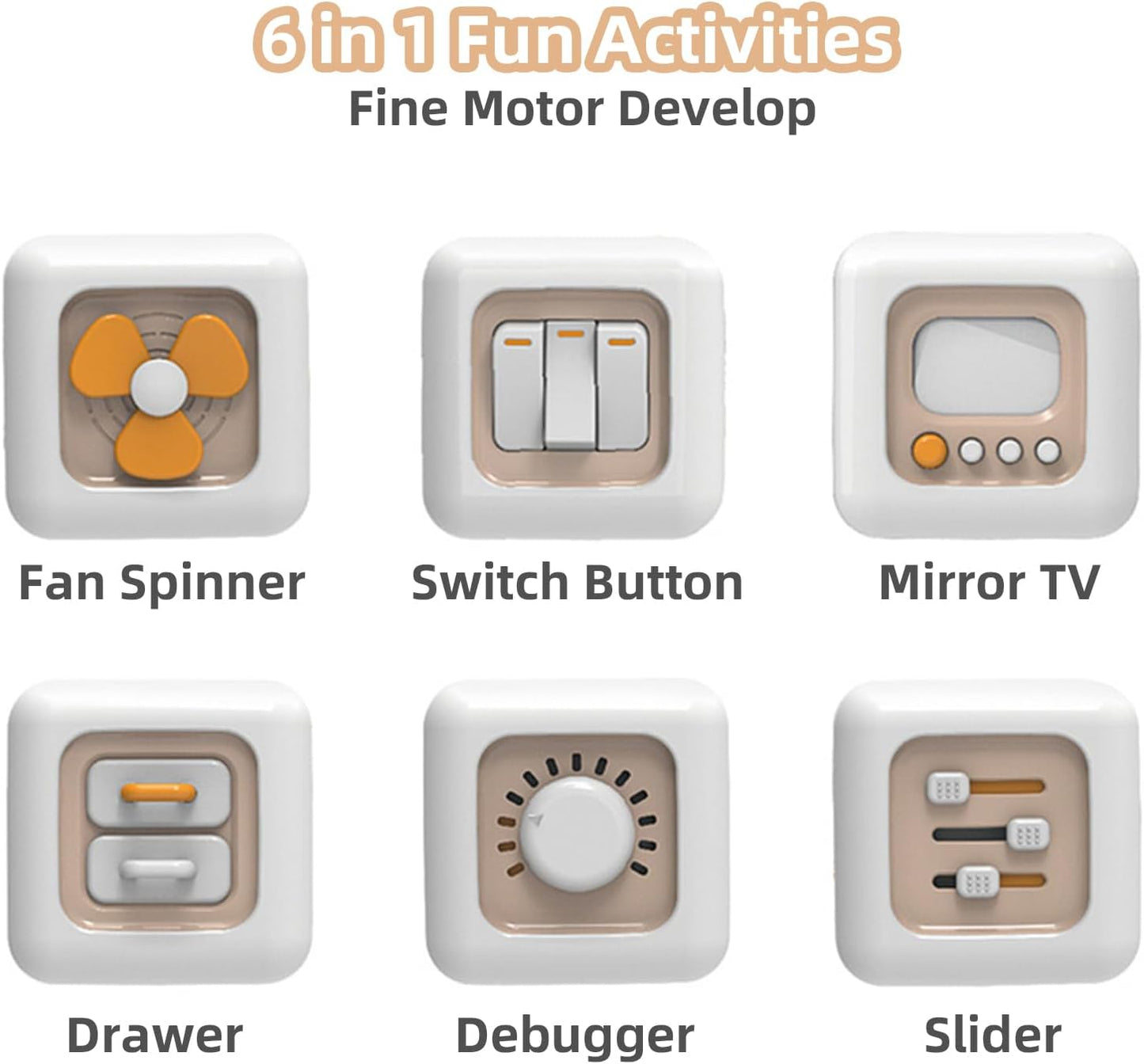 Cubo de Actividades Montessori 6 en 1