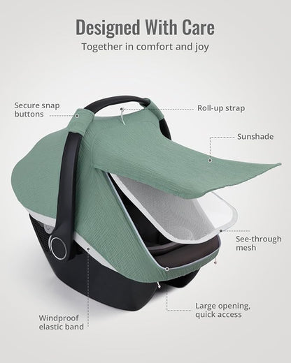 Cubierta de muselina para coche - Blissful Diary