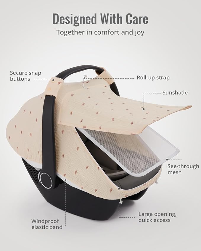 Cubierta de muselina para coche - Blissful Diary