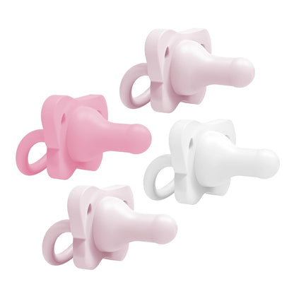 Chupetes (4 uds.) Inicial de (0-6 meses) 100% de silicona - Dr. Brown's HappyPaci