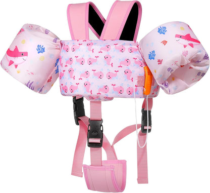 Chaleco/Banda De Natación Ballena Rosa 9-22kg - Moko