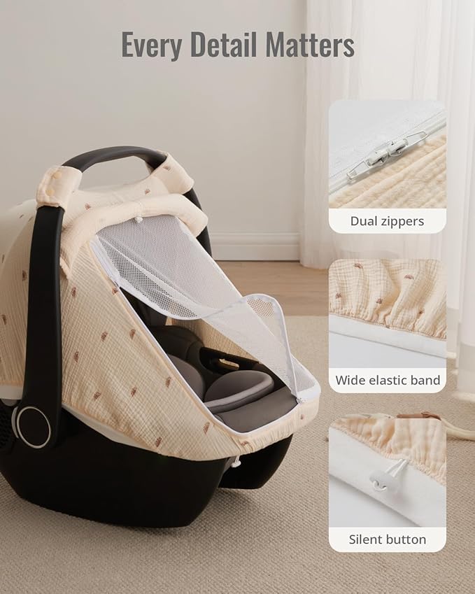 Cubierta de muselina para coche - Blissful Diary