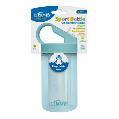Botella deportiva con barra congeladora +12 meses Dr. Brown's