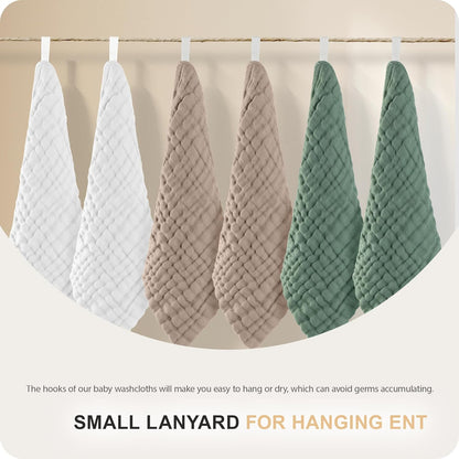 Paquete paños de muselina - x6 unidades (Verde)