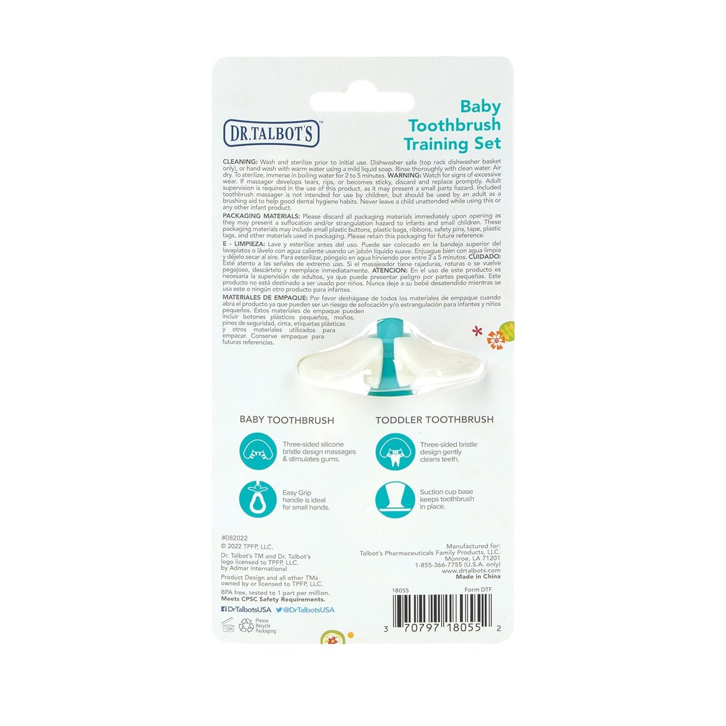 Set cepillos de entrenamiento infantil x2 - Dr. Talbot's