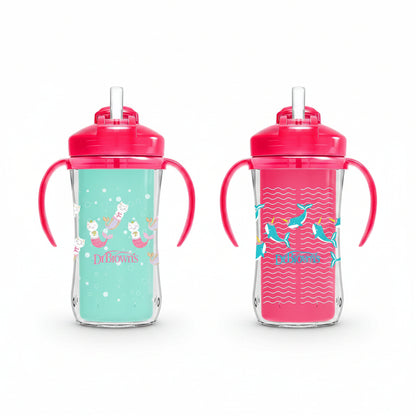 Vaso Antiderrame Milestones con Pajita y Asas +12 meses x2 unidades Dr. Brown's