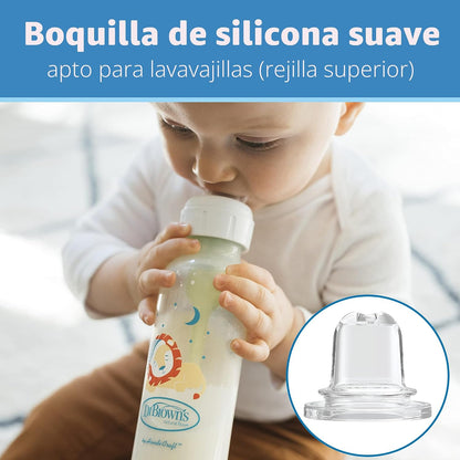 Pack 2 Biberones Milestones +6 meses 250ml x2 unidades Dr Brown's