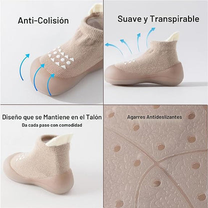 Zapatitos Tipo Calcetín para Bebé Hstyle 6-9meses – Antideslizantes