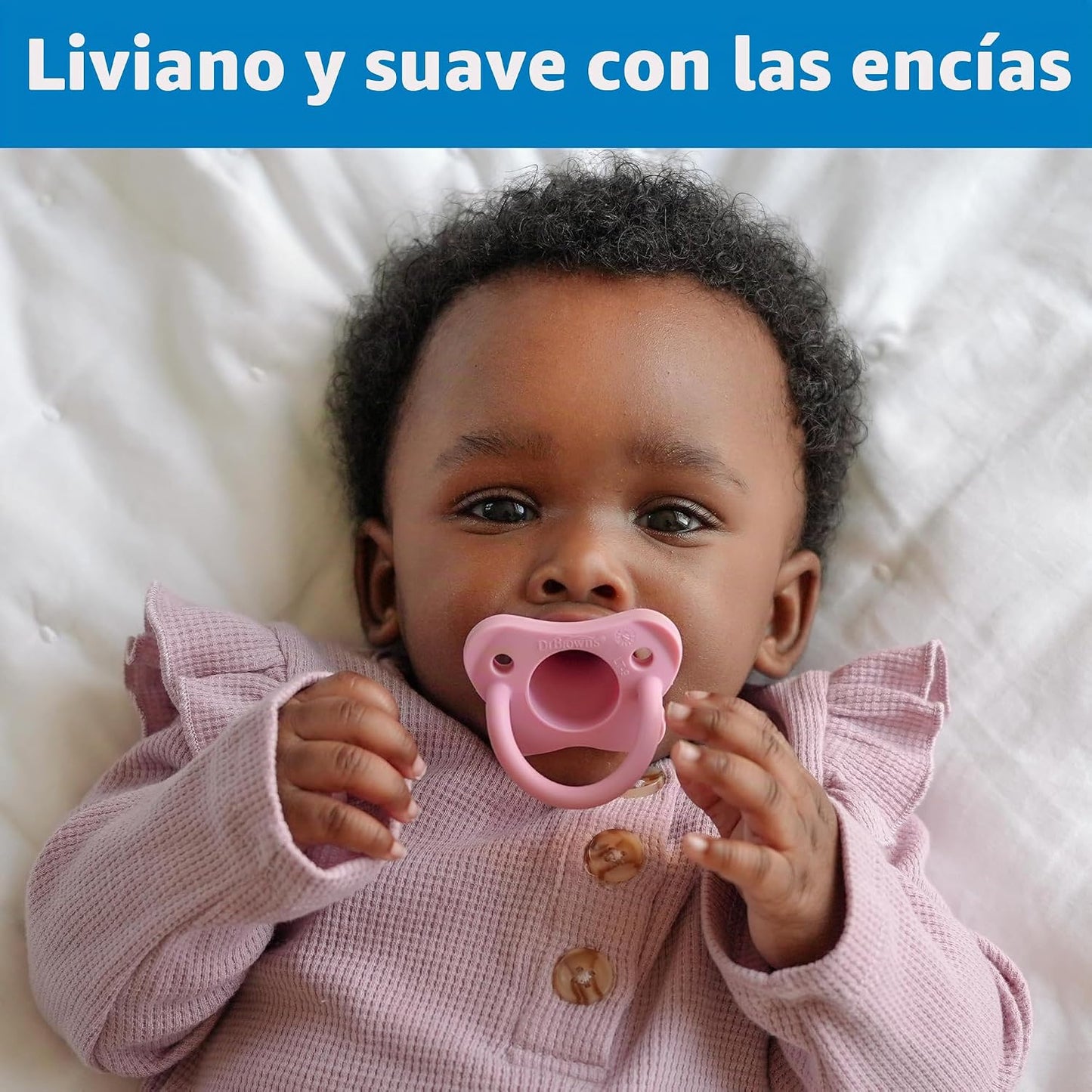 Chupetes (4 uds.) Inicial de (0-6 meses) 100% de silicona - Dr. Brown's HappyPaci