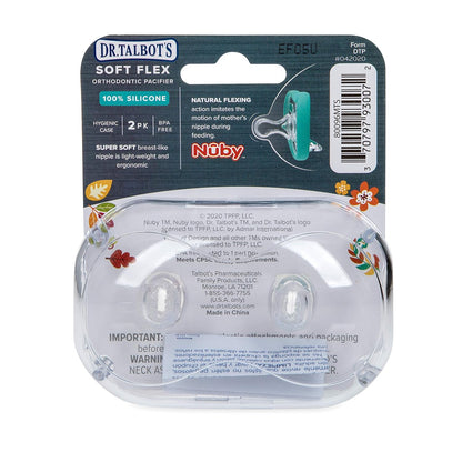 Chupetes de ortodoncia 0-6 meses x2 - Dr. Talbot's