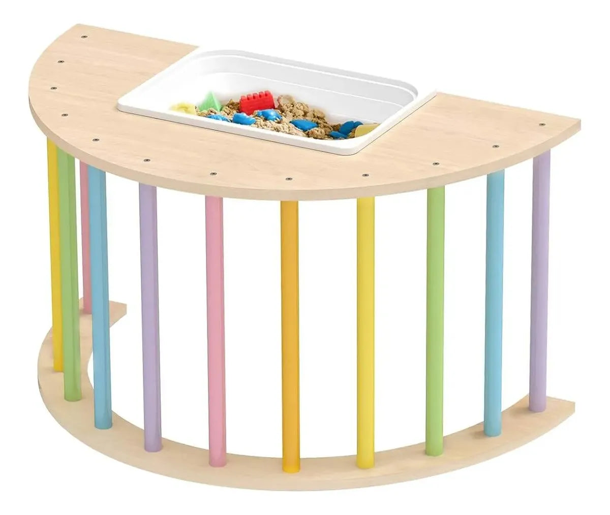 Arco Pikler Multicolor con bandeja sensorial