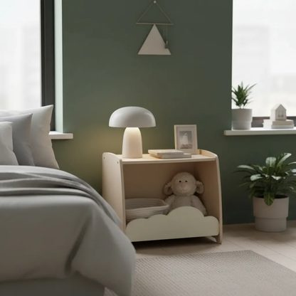 Mesa de luz + biblioteca