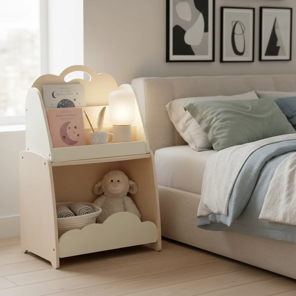 Mesa de luz + biblioteca