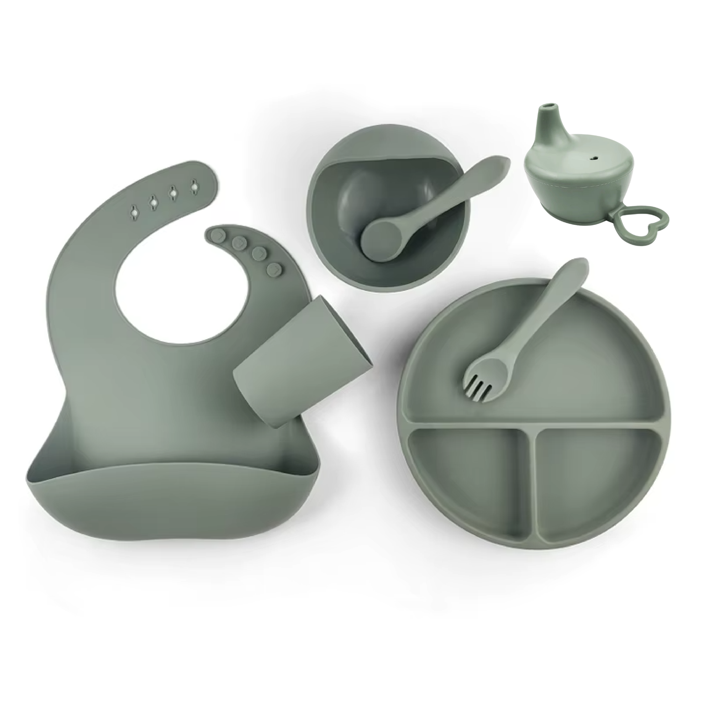 Set Silicona #3 Verde Salvia Amorino
