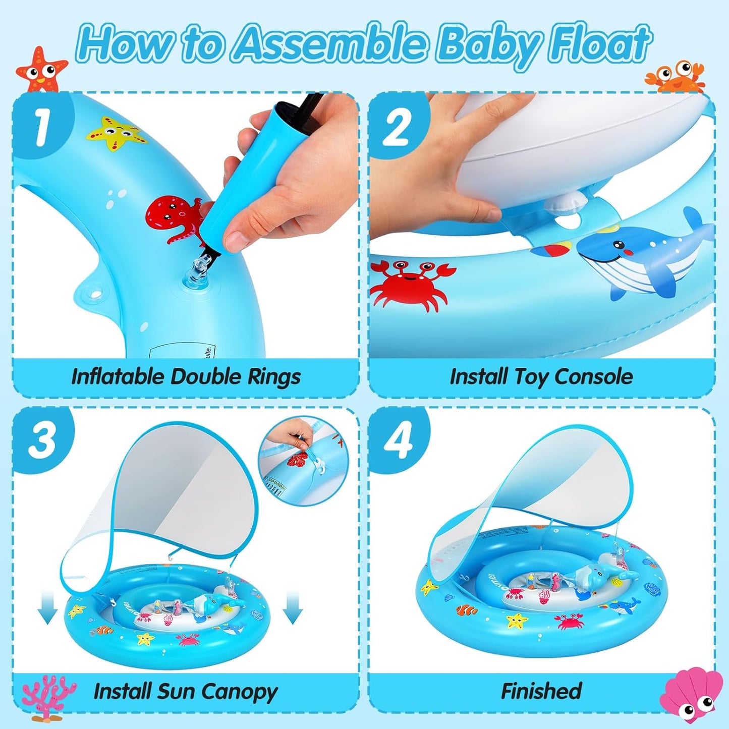 Flotador Inflable con protección UPF 50+