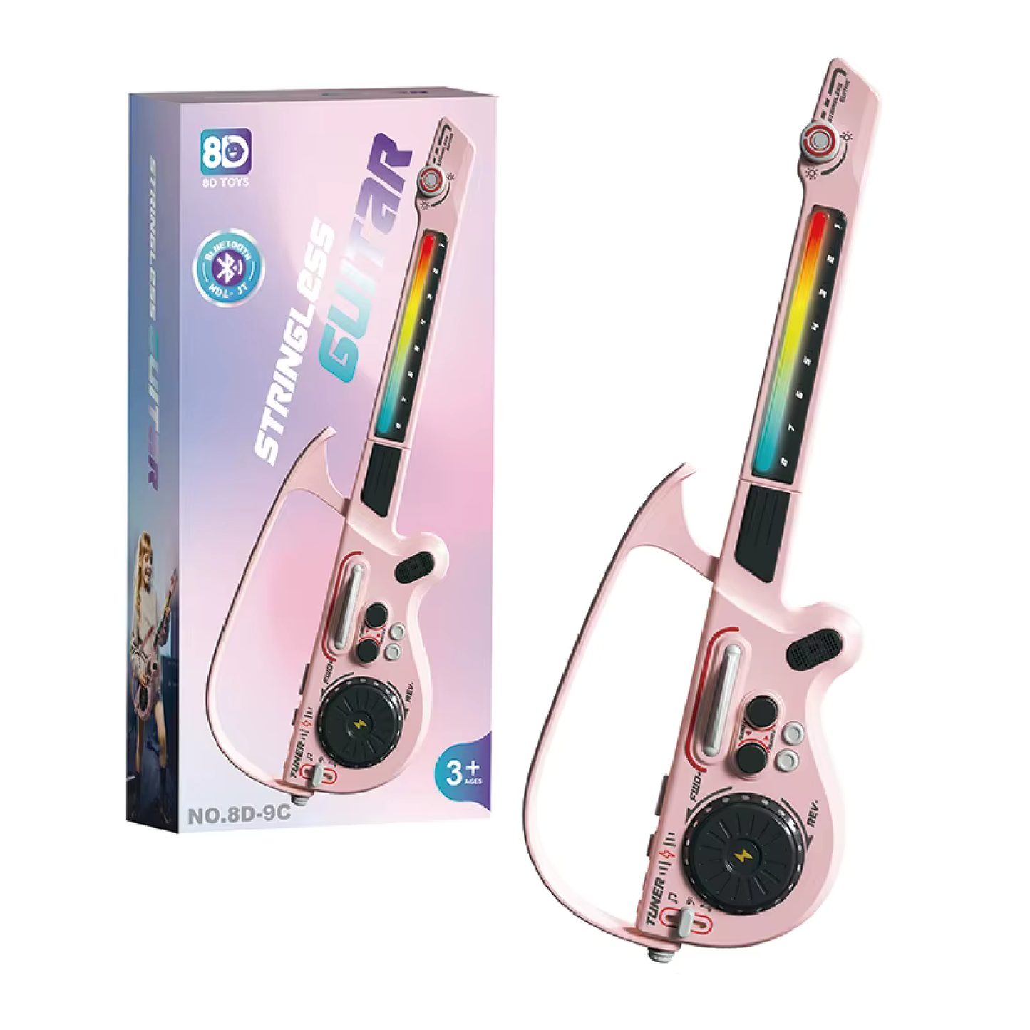 Guitarra Eléctrica Rosa