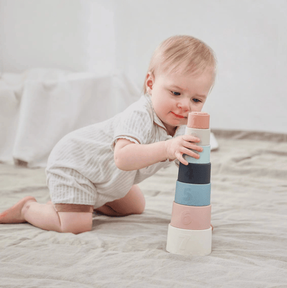Tazas Apilables De Silicona Amorino