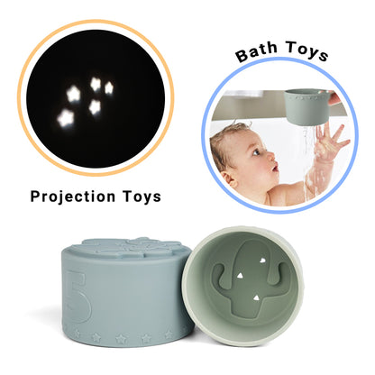Tazas Apilables De Silicona Amorino