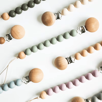 Clip Para Chupete Rosa Viejo Amorino