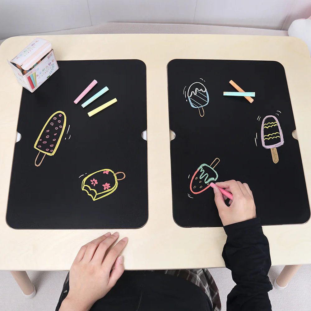 Mesa sensorial Montessori + Silla