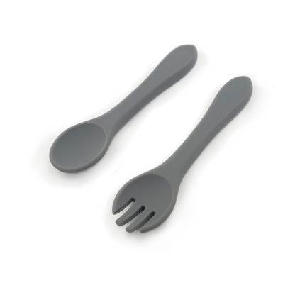 Set Cuchara y Tenedor Gris Claro Amorino