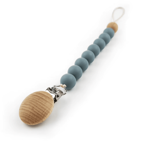 Clip Para Chupete Gris Azulado Amorino