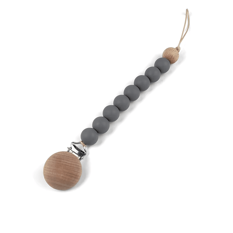 Clip Para Chupete Gris Claro Amorino