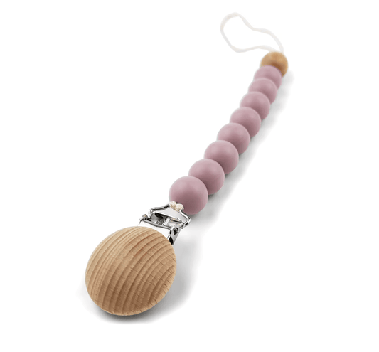 Clip Para Chupete Rosa Malva Amorino