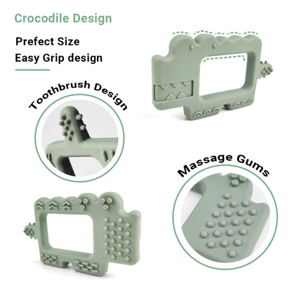 Mordillo Cocodrilo Rosa Suave Amorino