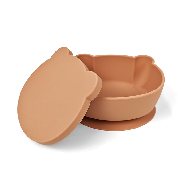 Plato Osito Con Ventosa Rosa Viejo Amorino