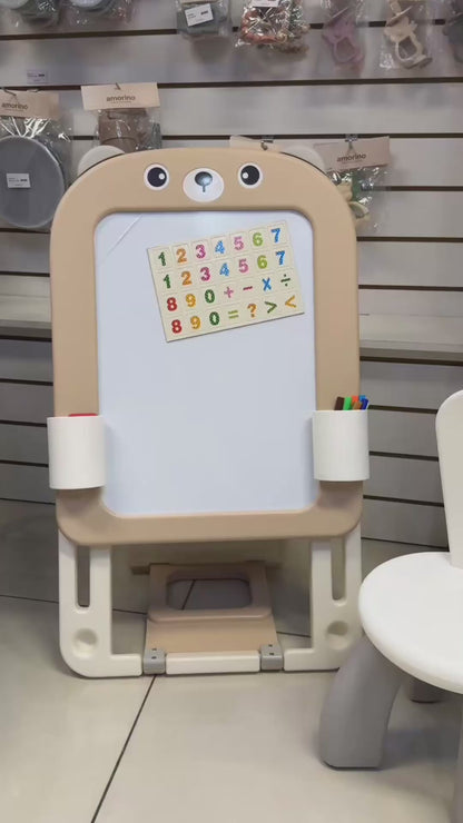 Pizarra Oso con Silla – Altura Regulable + Accesorios