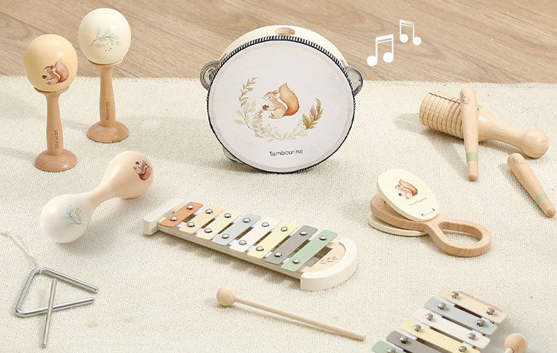 Instrumentos musicales (9 un.) Ardilla