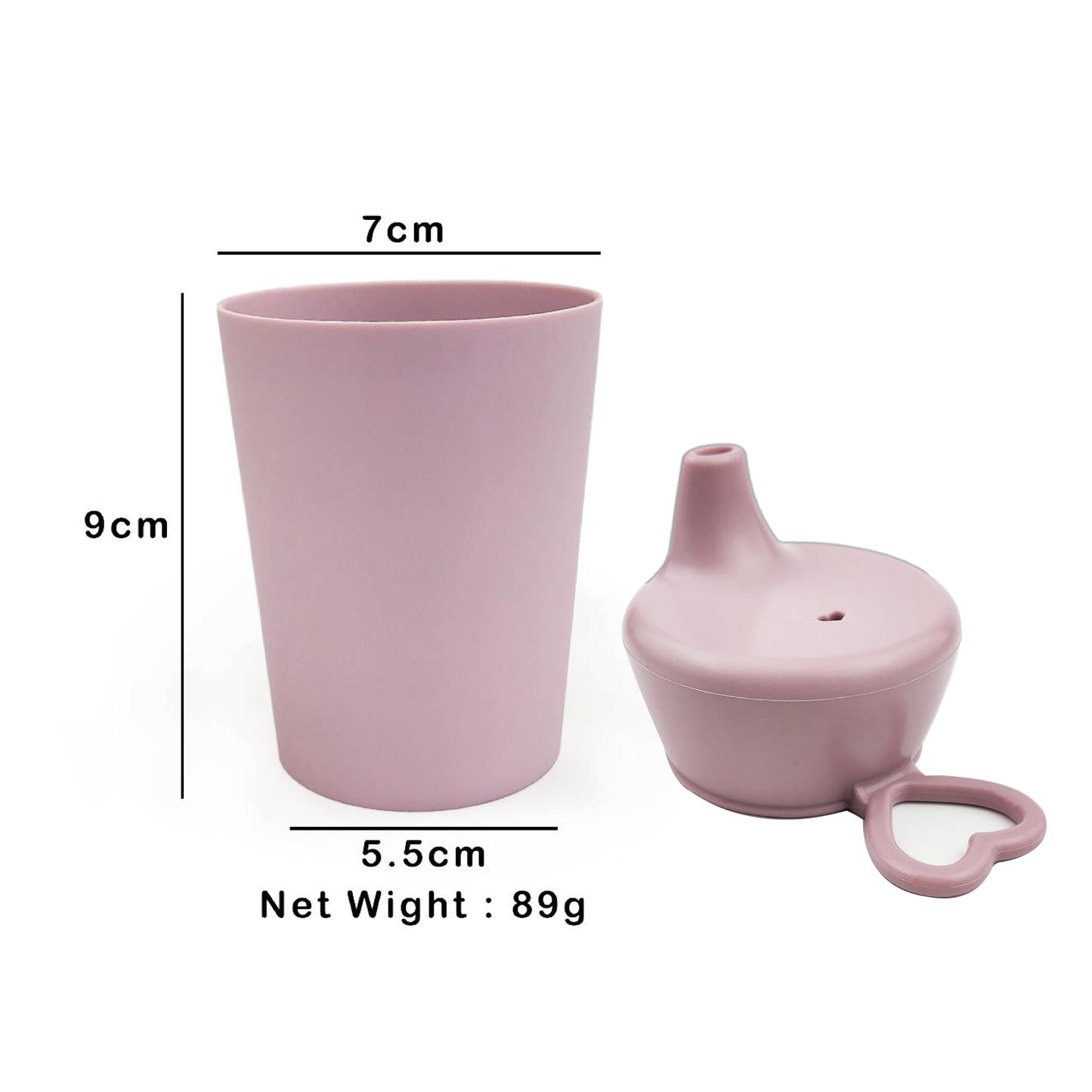 Vaso Con Tapa Malva Amorino