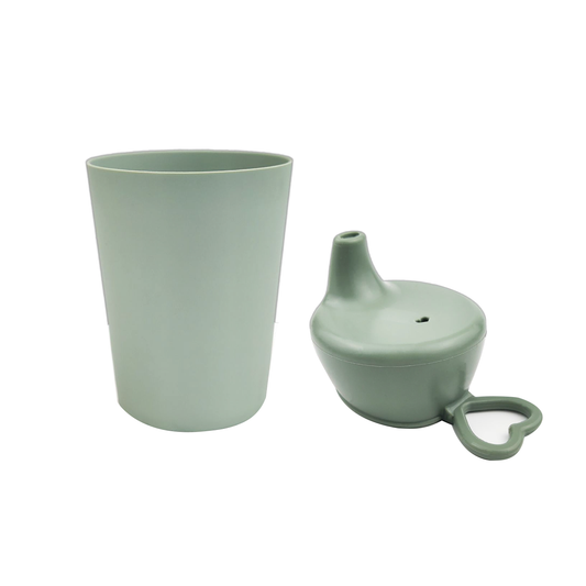 Vaso Con Tapa Verde Salvia Amorino