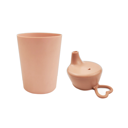 Vaso Con Tapa Rosa Viejo Amorino